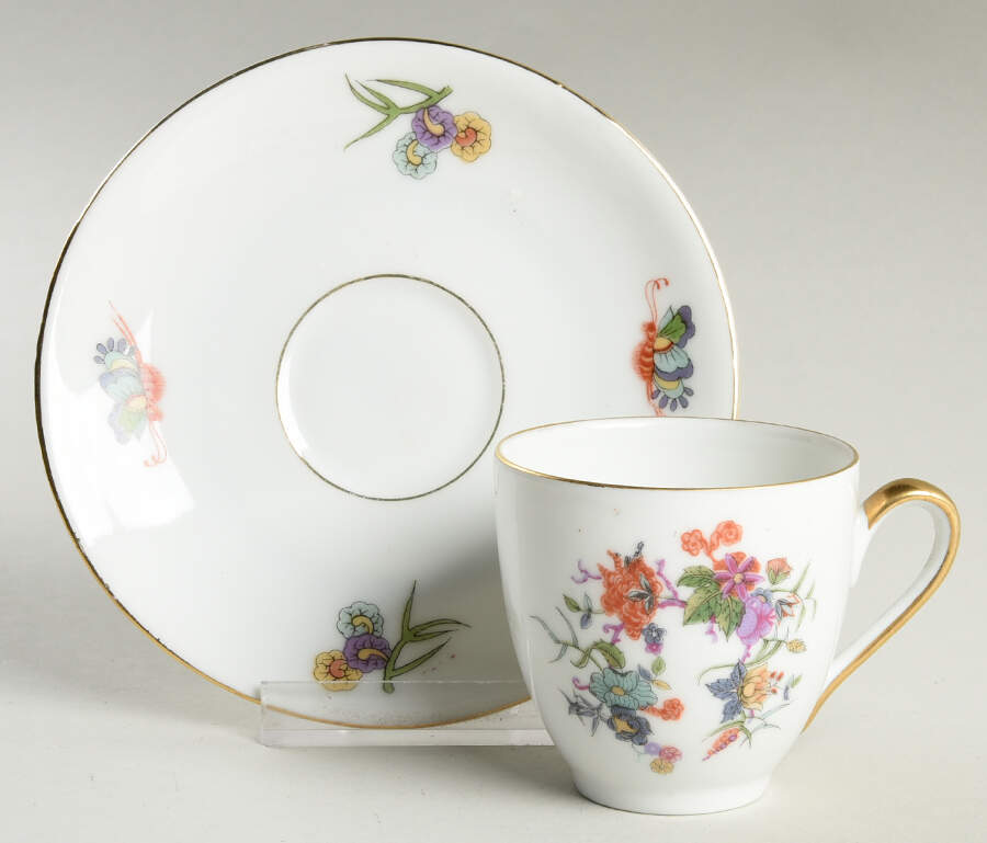 Tanglewood Flat Demitasse Cup & Saucer Set by Royal Schwarzburg-1