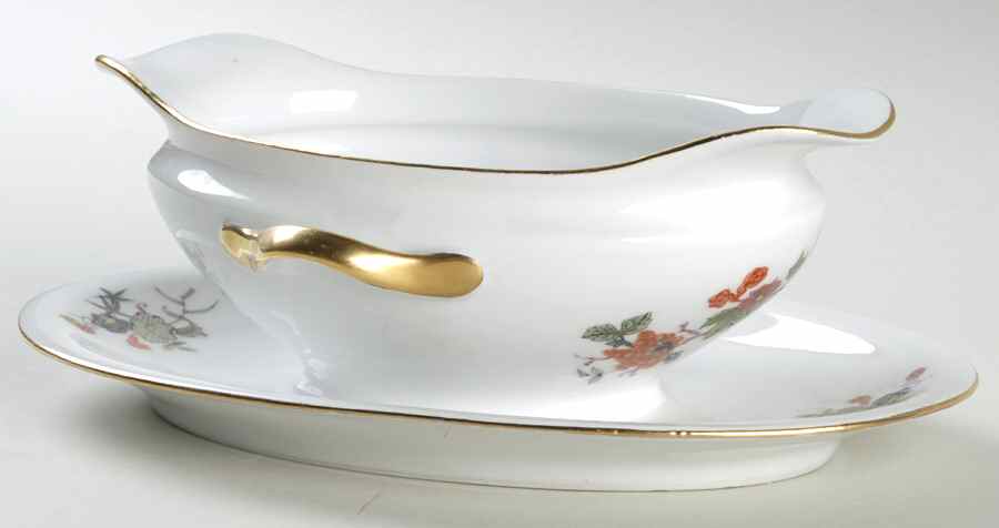 Tanglewood Gravy Boat with Attached Underplate by Royal Schwarzburg-1