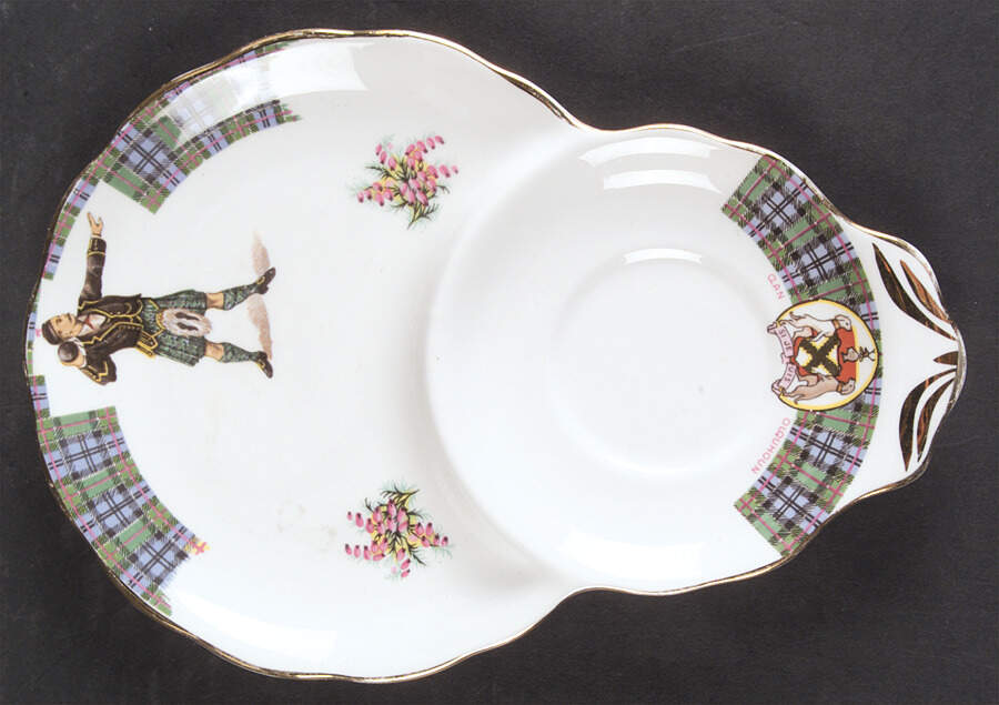 Bonnie Scotland Plate for Dessert Plate & Cup Set by Royal Standard-1