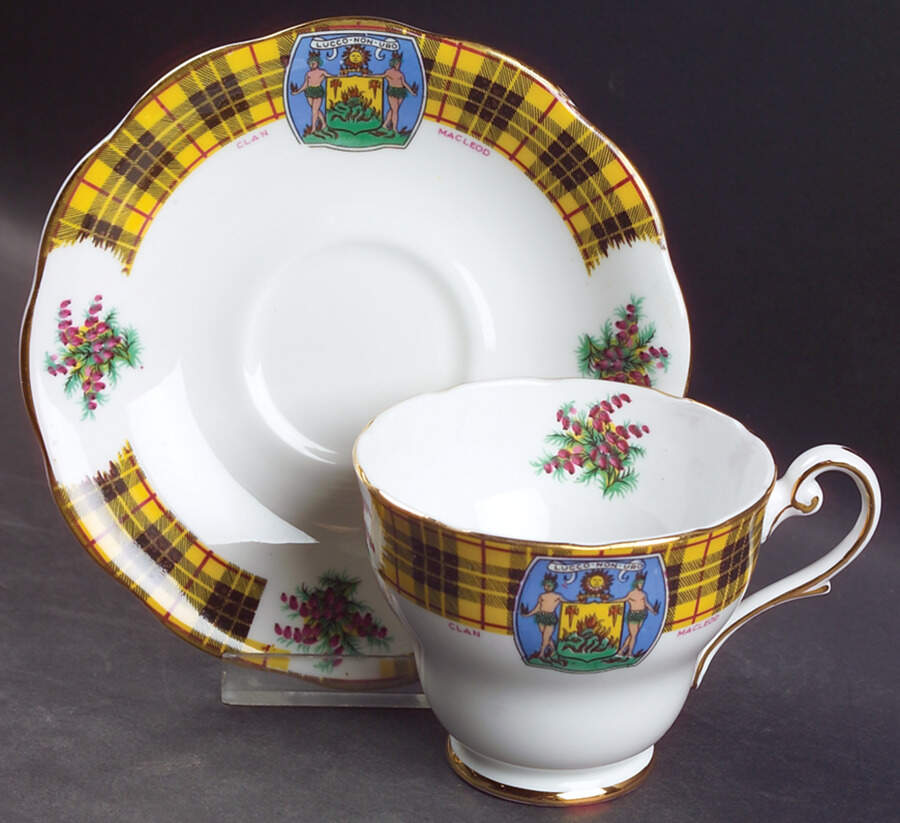 Bonnie Scotland Footed Cup & Saucer Set by Royal Standard-1