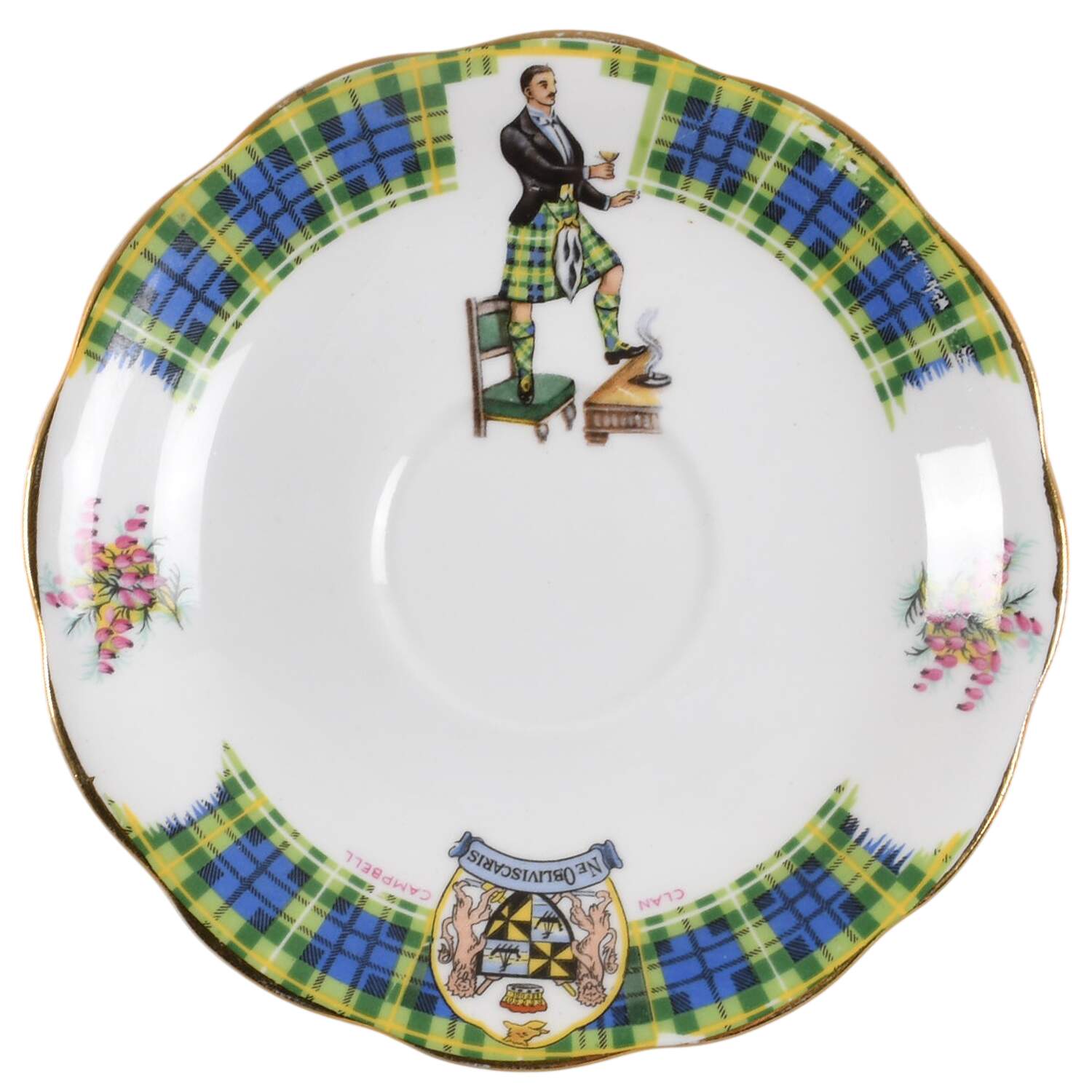 Bonnie Scotland Saucer for Footed Cup by Royal Standard-1