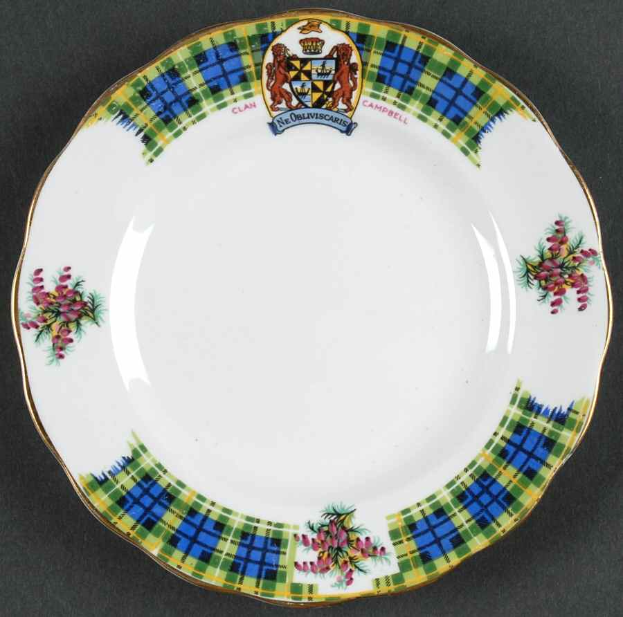 Bonnie Scotland Bread & Butter Plate by Royal Standard-1