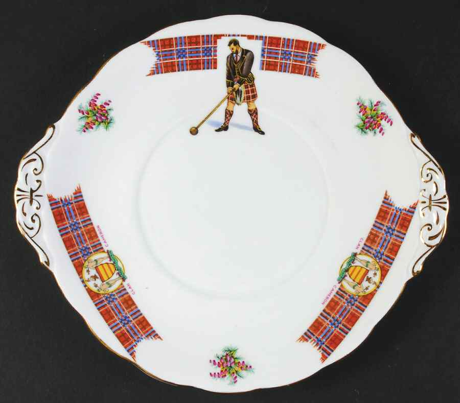 Bonnie Scotland Handled Cake Plate by Royal Standard-1