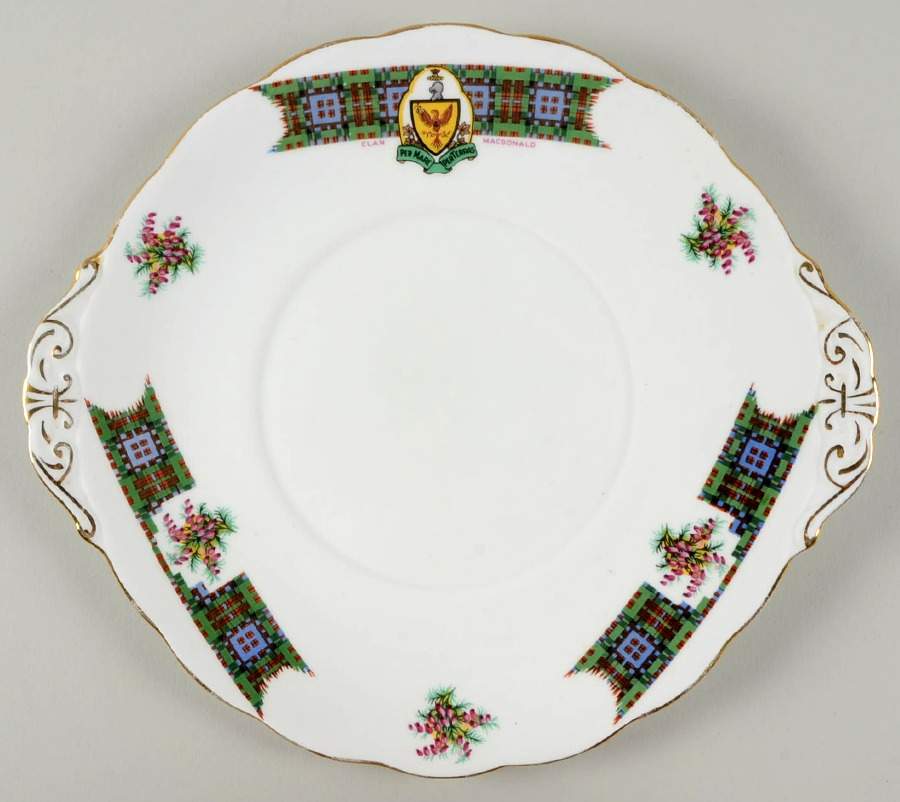 Bonnie Scotland Handled Cake Plate by Royal Standard-1