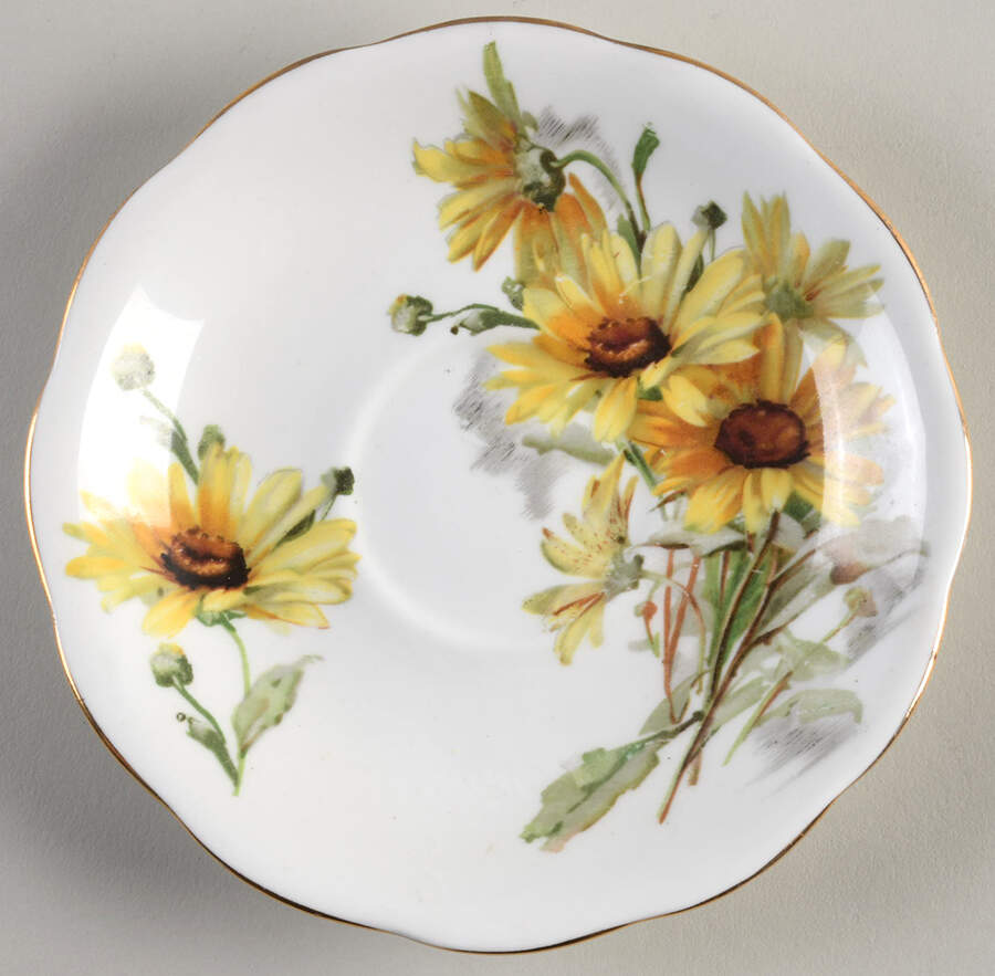 Brown Eyed Susan Saucer for Footed Cup by Royal Standard-1