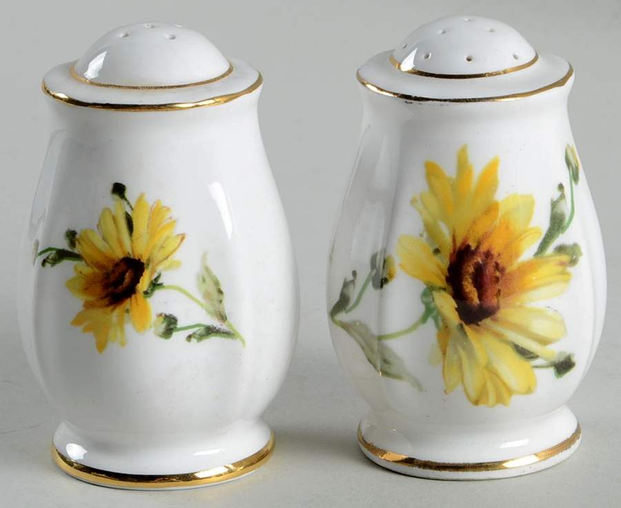 Brown Eyed Susan Salt & Pepper Set by Royal Standard-1