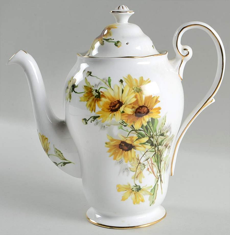 Brown Eyed Susan Coffee Pot & Lid by Royal Standard-1