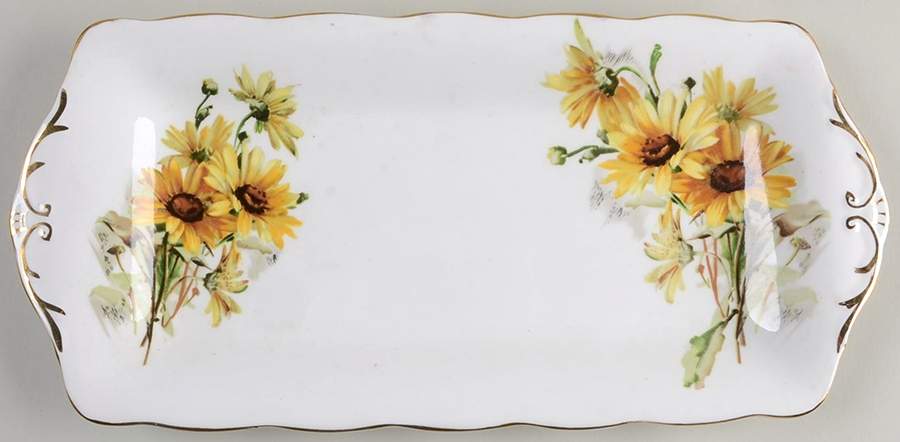 Brown Eyed Susan Rectangular Tray 11" by Royal Standard-1