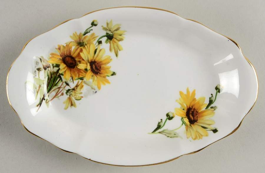 Brown Eyed Susan Tray for Mini Creamer & Open Sugar by Royal Standard-1