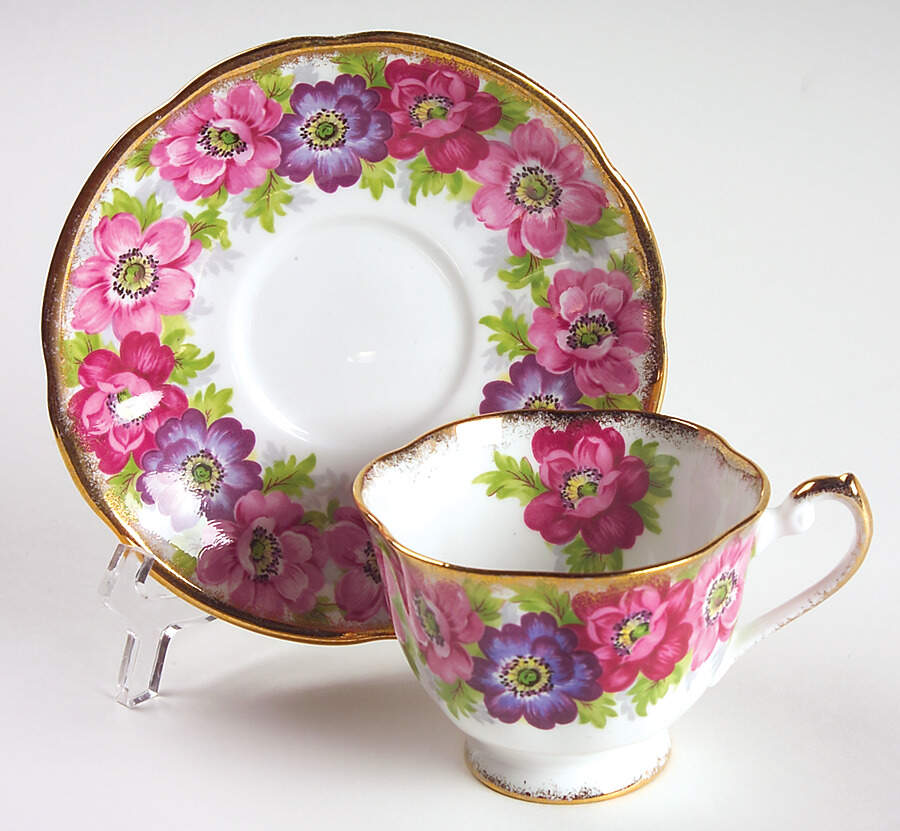 Carmen Footed Cup & Saucer Set by Royal Standard-1