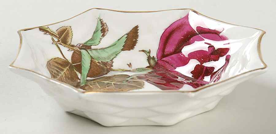 English Rose (Scalloped) Nut Dish by Royal Standard-1