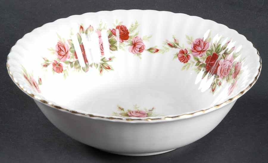 English Rose (Fluted) Coupe Cereal Bowl by Royal Standard-1