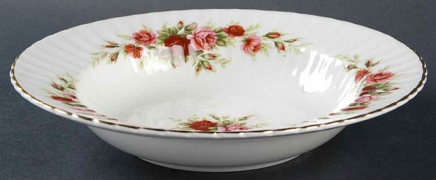 English Rose (Fluted) Rim Soup Bowl by Royal Standard-1