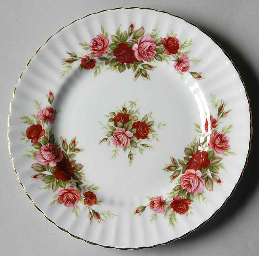 English Rose (Fluted) Bread & Butter Plate by Royal Standard-1