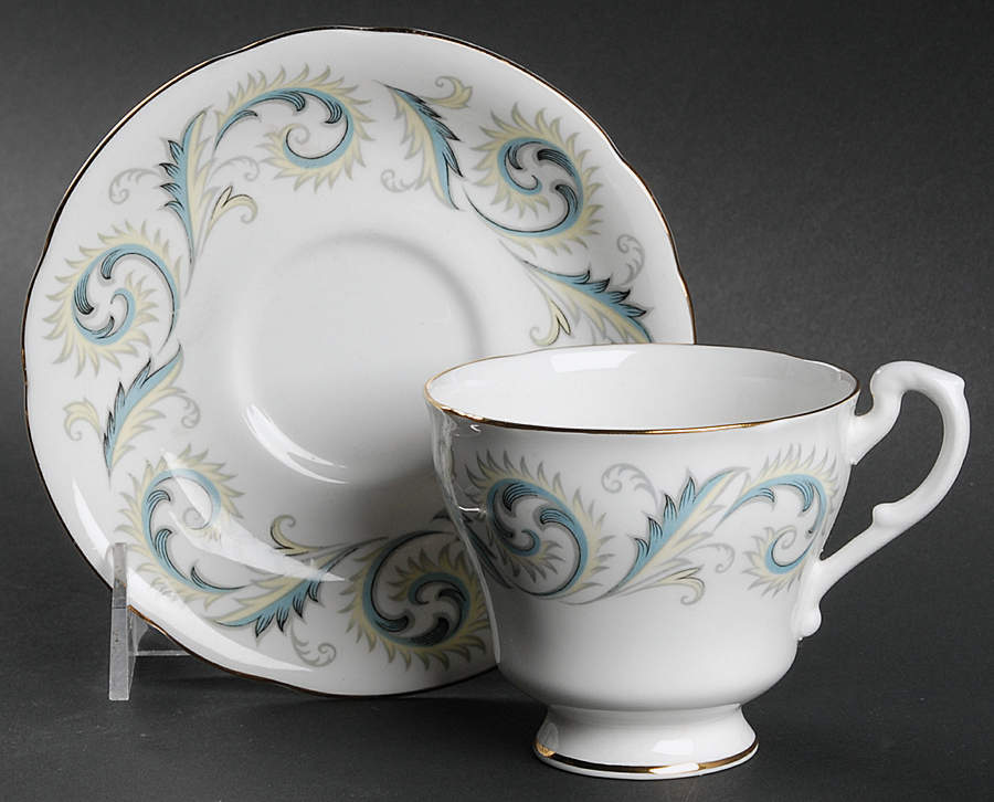 Garland Footed Cup & Saucer Set by Royal Standard-1