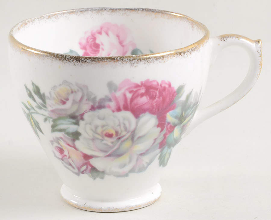 Irish Elegance (Brushed Gold Trim) Footed Cup by Royal Standard-1
