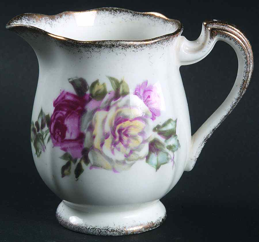 Irish Elegance (Brushed Gold Trim) Mini Creamer by Royal Standard-1