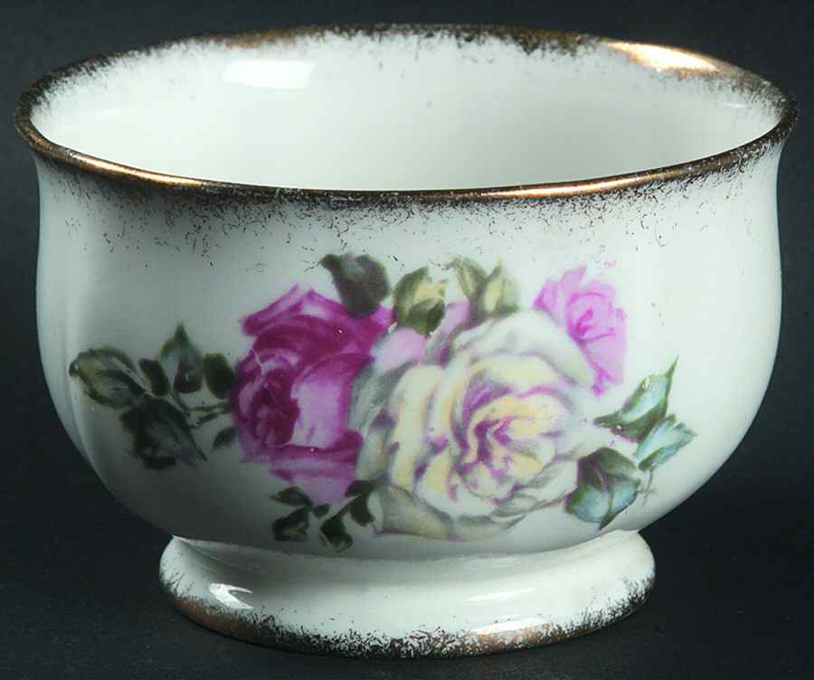 Irish Elegance (Brushed Gold Trim) Mini Open Sugar Bowl by Royal Standard-1
