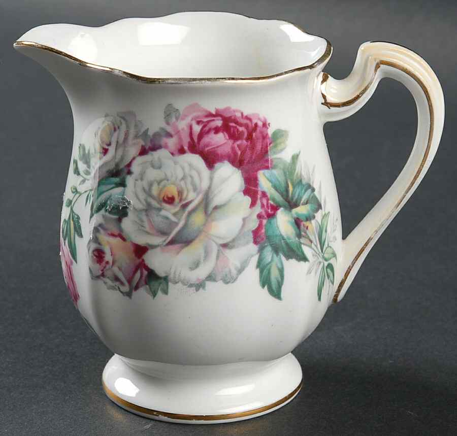 Irish Elegance (Brushed Gold Trim) Creamer by Royal Standard-1