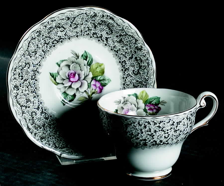 Keepsake (England) Footed Cup & Saucer Set by Royal Standard-1