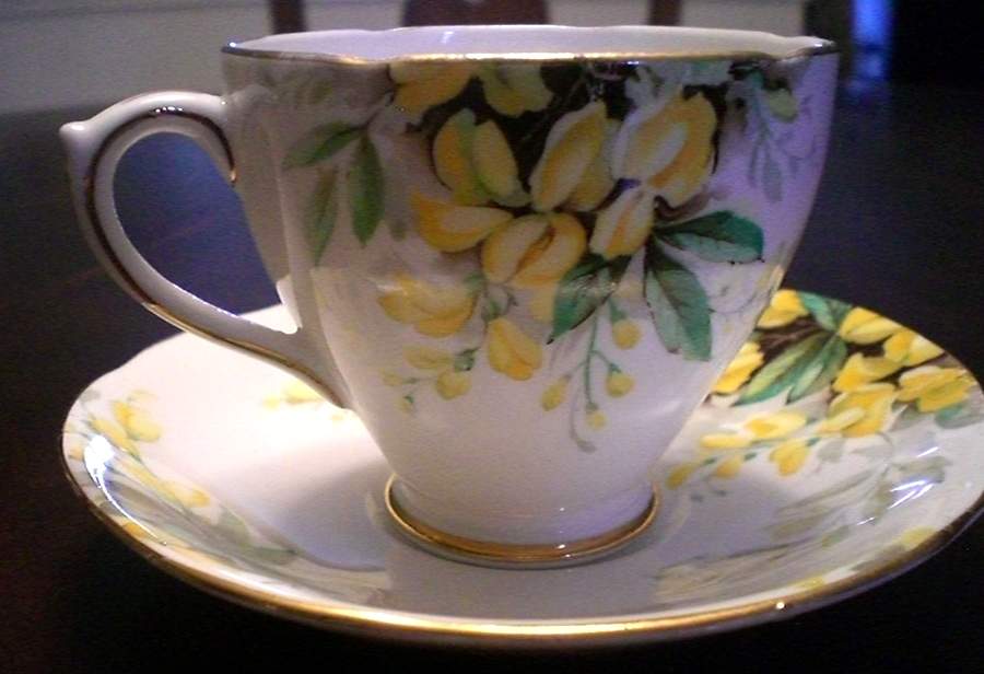 Laburnum Footed Cup & Saucer Set by Royal Standard-1