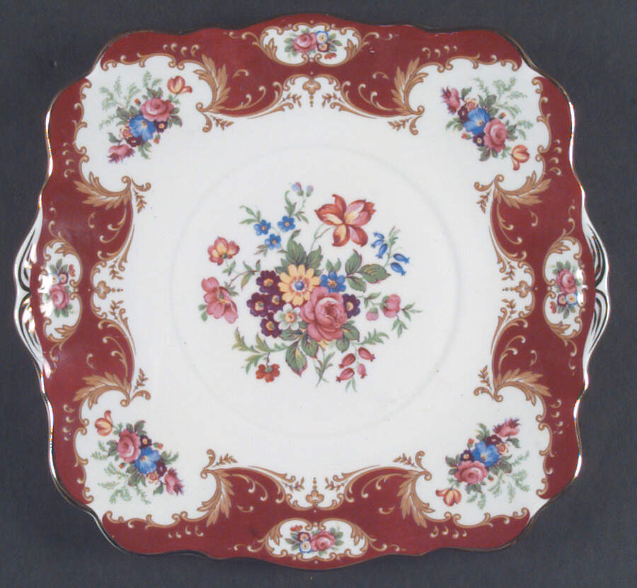 Lady Fayre Square Handled Cake Plate by Royal Standard-1