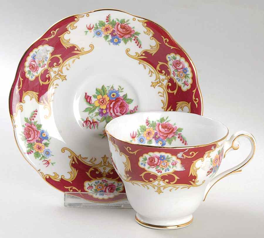 Lady Fayre Footed Cup & Saucer Set by Royal Standard-1