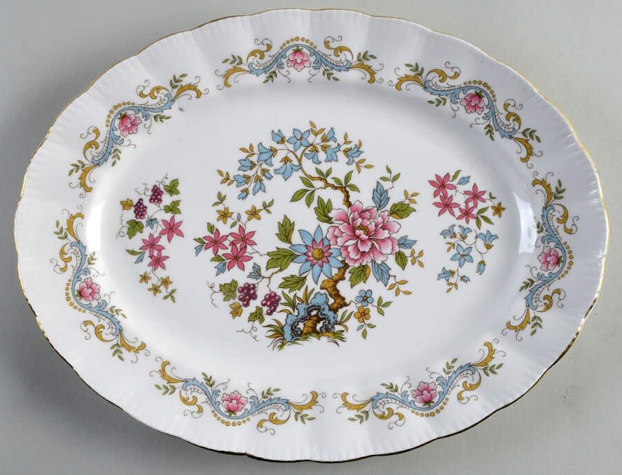 Mandarin 13" Oval Serving Platter by Royal Standard-1