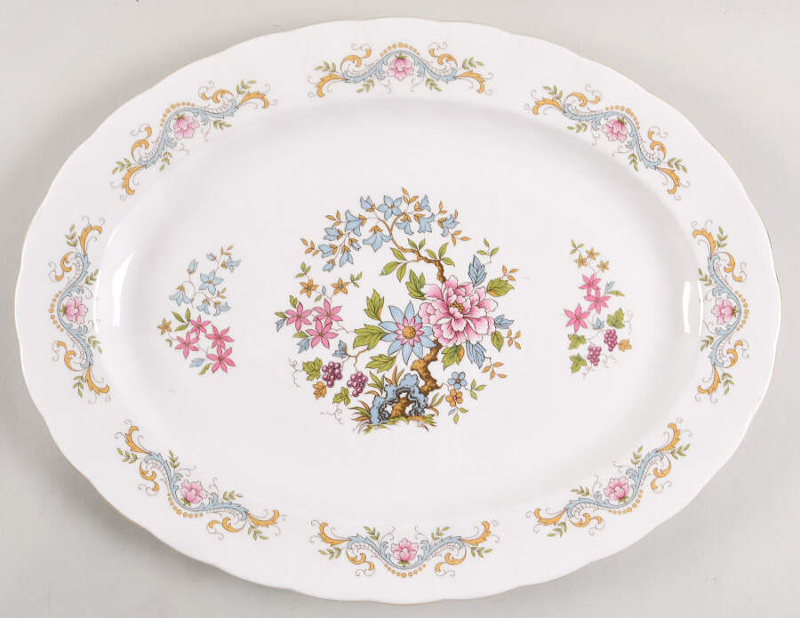 Mandarin 16" Oval Serving Platter by Royal Standard-1