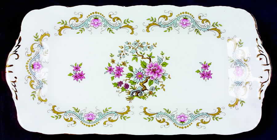 Mandarin Large Sandwich Tray by Royal Standard-1