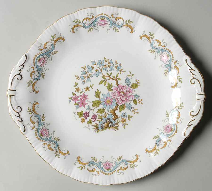Mandarin Handled Cake Plate by Royal Standard-1