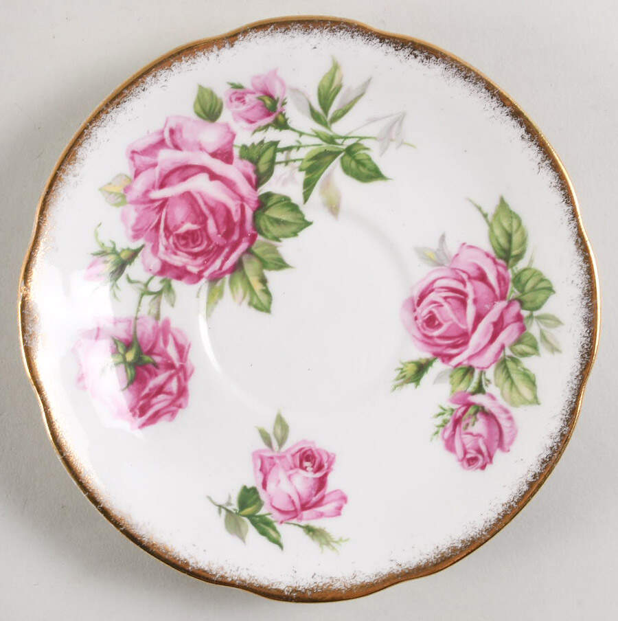 Orleans Rose Saucer for Footed Cup by Royal Standard-1