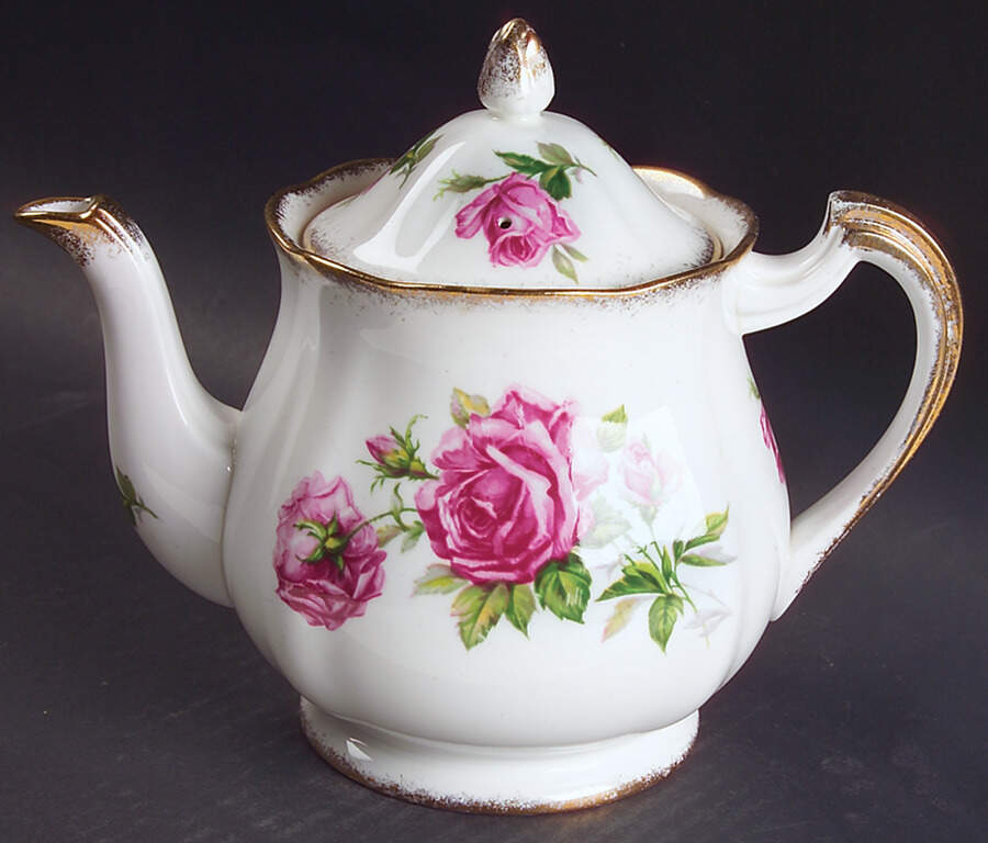 Orleans Rose Teapot & Lid by Royal Standard-1