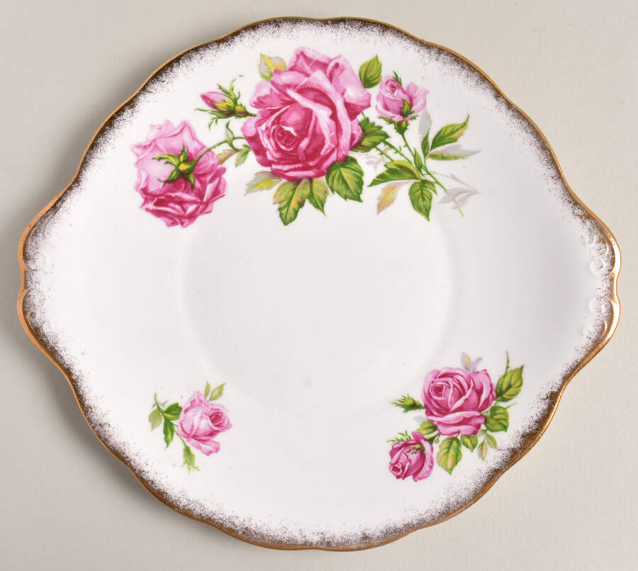 Orleans Rose Handled Cake Plate by Royal Standard-1