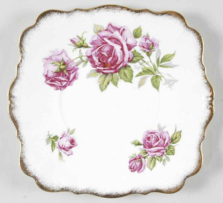Orleans Rose Square Handled Cake Plate by Royal Standard-1