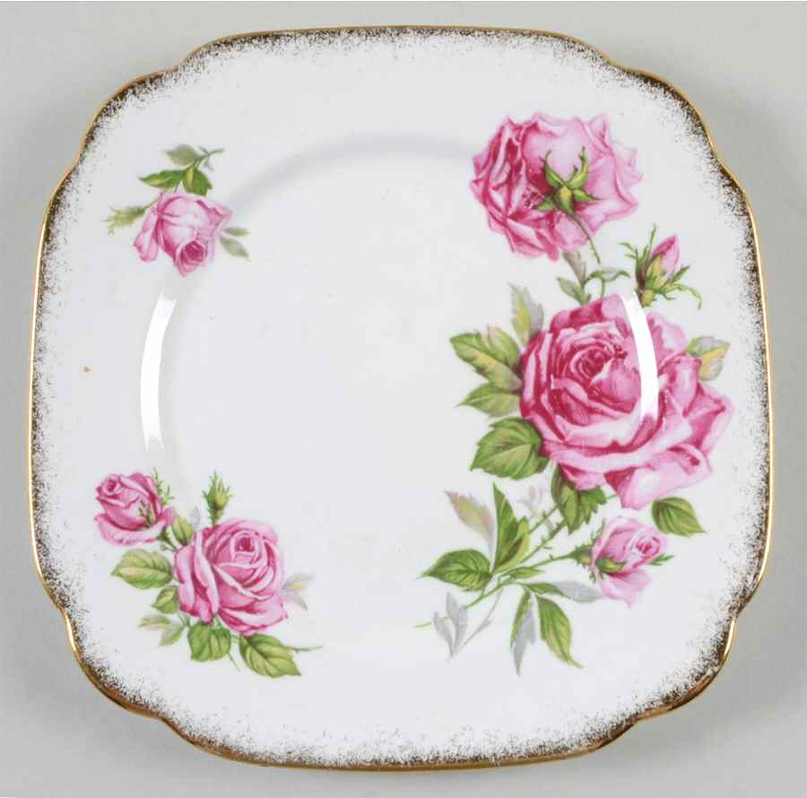 Orleans Rose Square Salad Plate by Royal Standard-1
