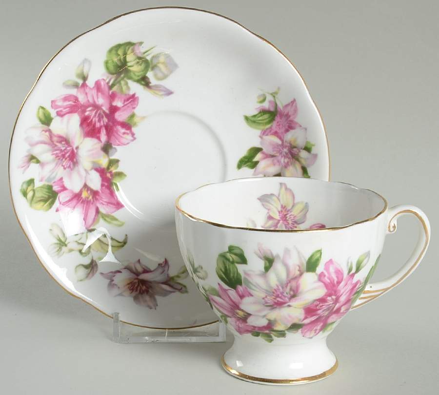 Ramona Footed Cup & Saucer Set by Royal Standard-1