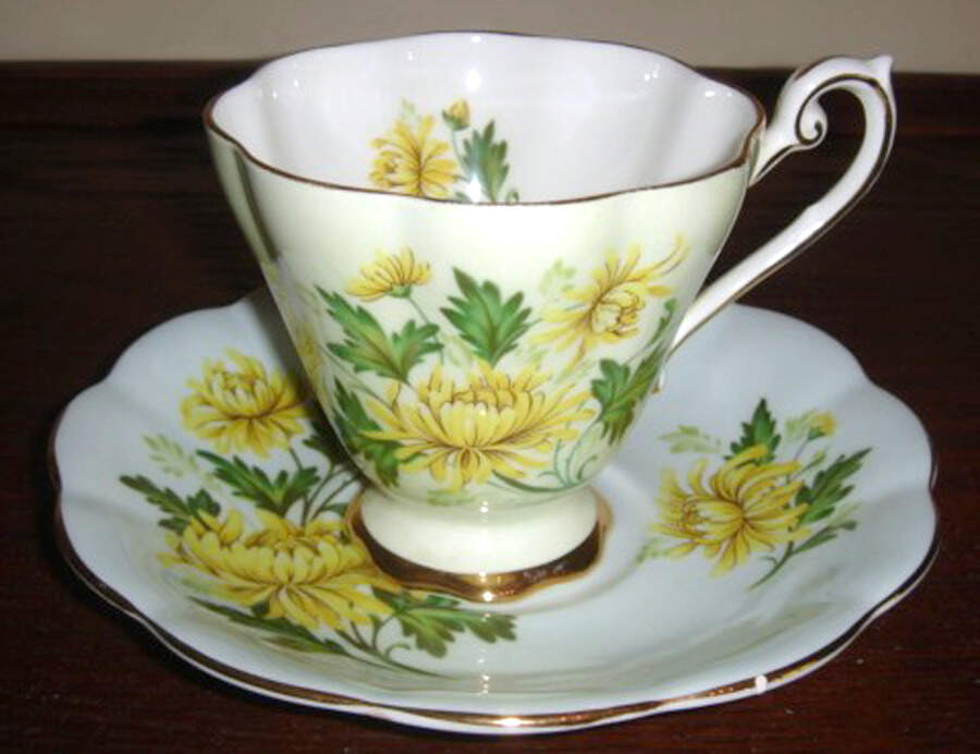 Romance Footed Cup & Saucer Set by Royal Standard-1