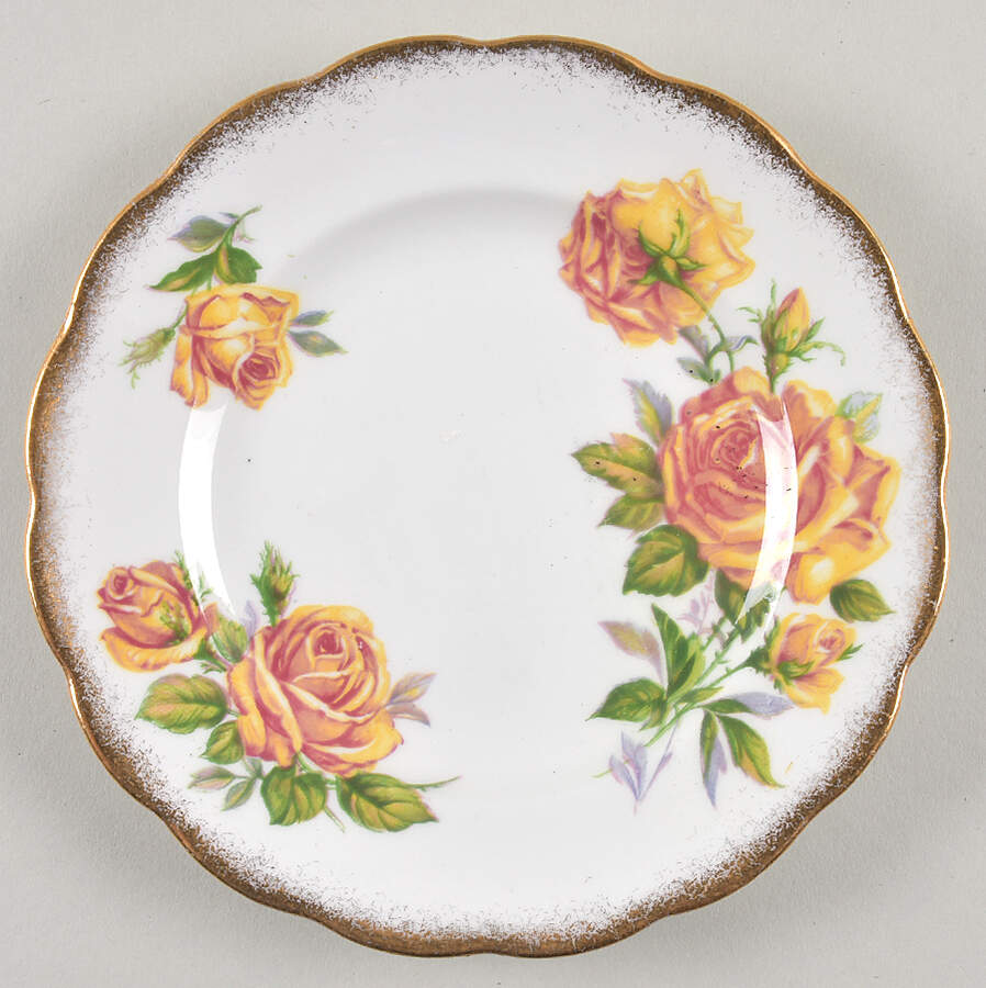 Romany Rose Bread & Butter Plate by Royal Standard-1