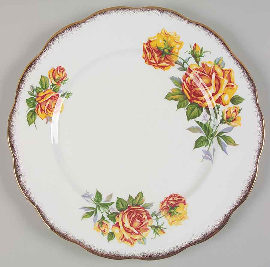 Romany Rose Dinner Plate by Royal Standard-1
