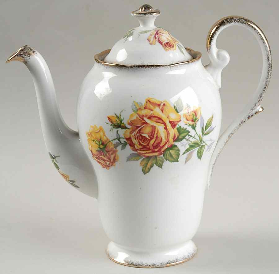 Romany Rose Mini Coffee Pot & Lid by Royal Standard-1