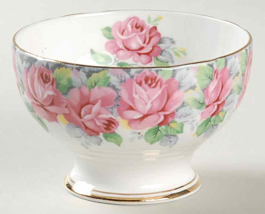 Rose of Sharon Mini Open Sugar Bowl by Royal Standard-1