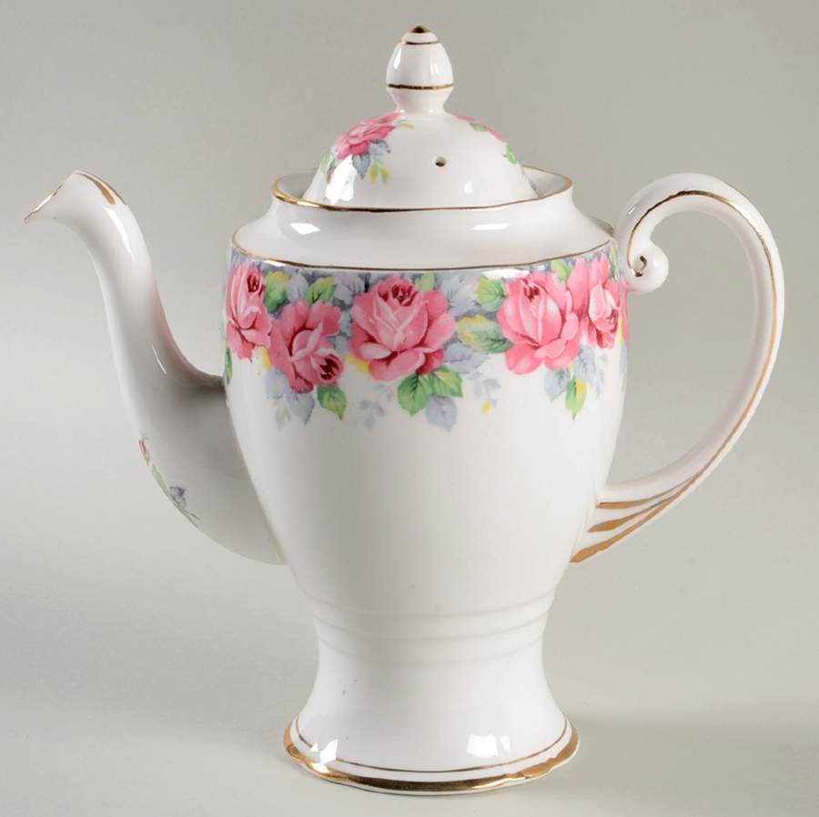 Rose of Sharon Mini Coffee Pot & Lid by Royal Standard-1
