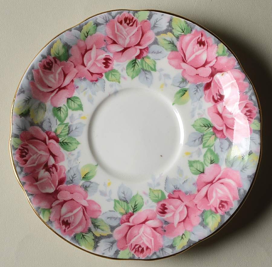 Rose of Sharon Saucer for Demitasse Cup by Royal Standard-1