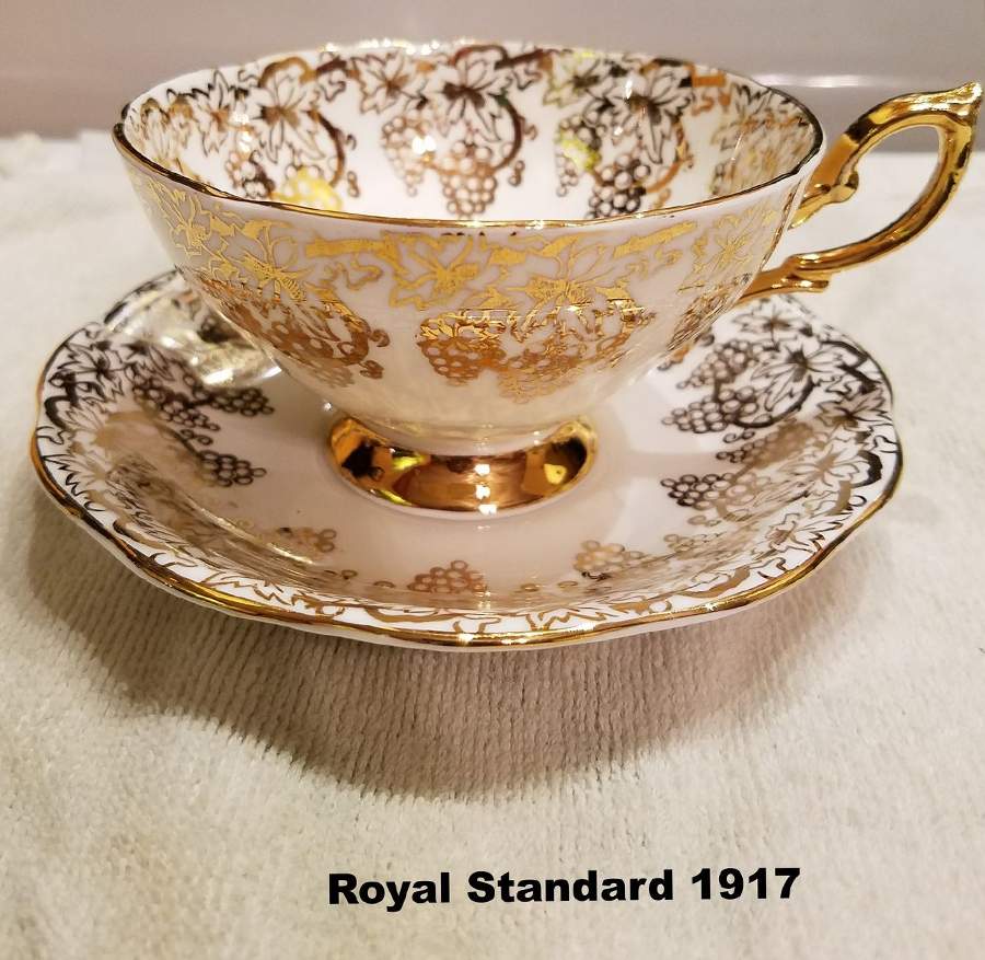 RSD4 Footed Cup & Saucer Set by Royal Standard-1