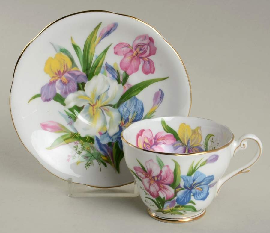 Winsome Footed Demitasse Cup & Saucer Set by Royal Standard-1