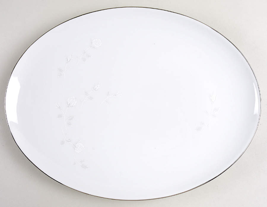 Bridal Bouquet 14" Oval Serving Platter by Royal Song-1