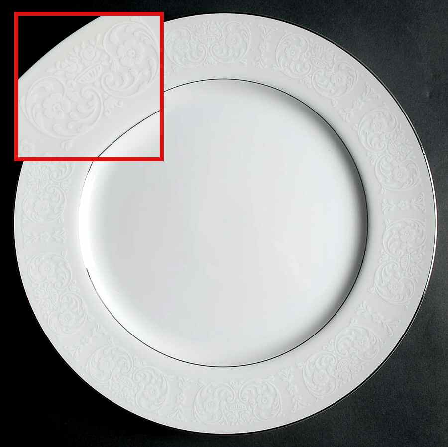 Bridal Lace Dinner Plate by Royal Song-1