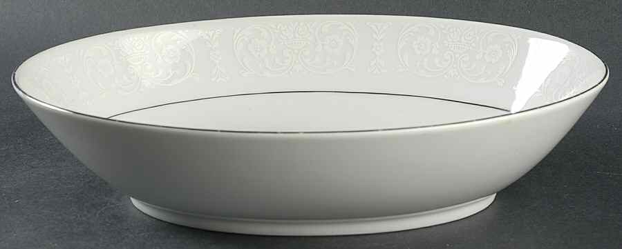 Bridal Lace 10" Oval Vegetable Bowl by Royal Song-1