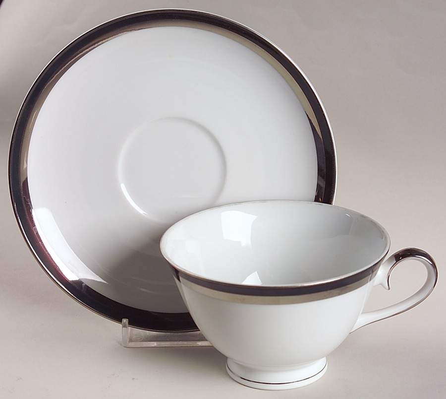 Empress Footed Cup & Saucer Set by Royal Song-1